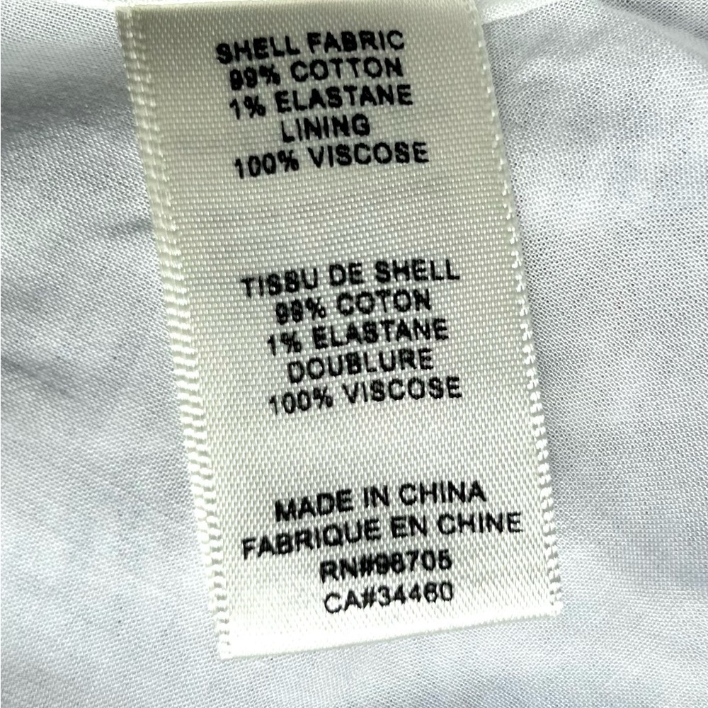 Rebecca Taylor Striped Mini Dress white blue size 6 - Picture 11 of 11
